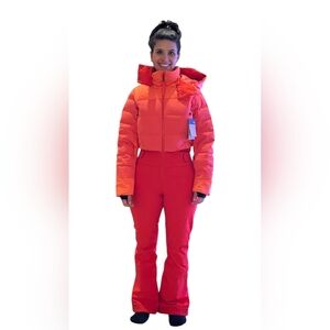 The North Face Off The Clock Snowsuit Women's Bright Orange Ski Jacket